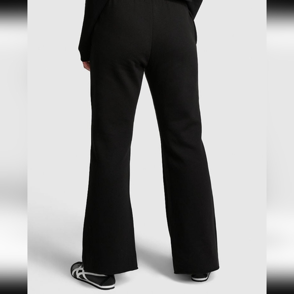 NWT Pink Everyday Fleece High Waist Flare Pants Women's Sweatpants Black XXL - Picture 3 of 7